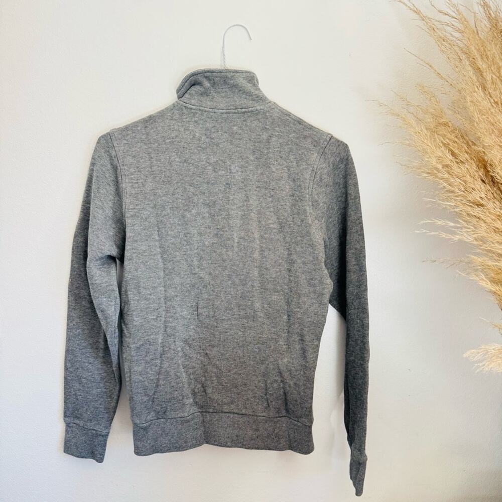 MENS LACOSTE Grey Navy Half Zip High Neck Pullover $170 Sweater Sweatshirt S - Picture 6 of 13
